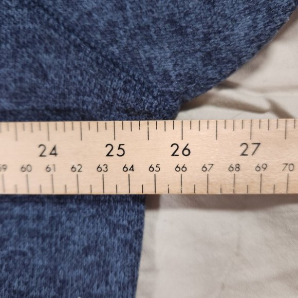 Woolrich 1/4 Snap Sweatshirt Mens XL Blue Pocket Pullover Sweater Gorpcore - Picture 4 of 16